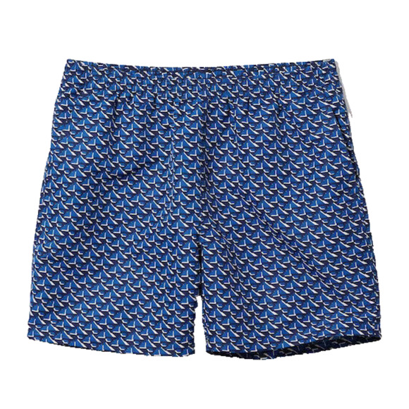 Uniqlo Short Men’s M Blue Geometric Swim Active Shorts 5.5" Mesh Liner Shorts - Picture 3 of 16